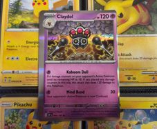 Claydol ! Miscut Error ! Off Centre ! from Obsidian Flames Set !  2023 ! Error Pokemon Card !
