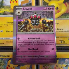 Claydol ! Miscut Error ! Off Centre ! from Obsidian Flames Set !  2023 ! Error Pokemon Card !