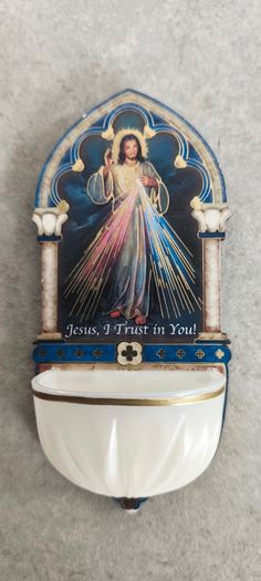 Divine Mercy Luminous Holy Water Font.