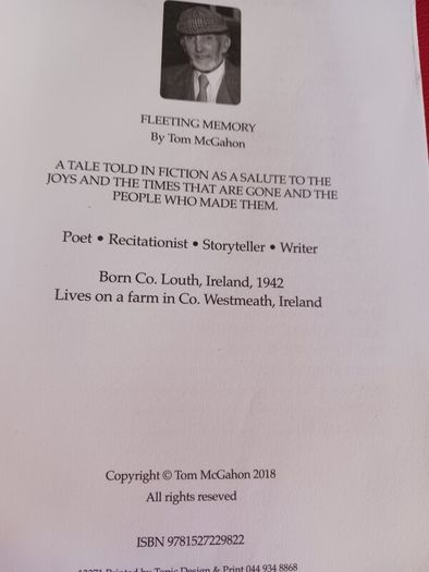 Fleeting Memory  / Tom McGahon/ 2018