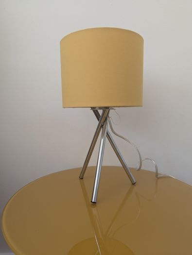 Yellow Bedside Lamps x2