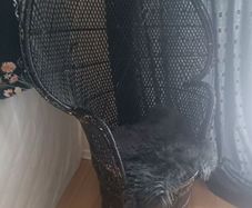 Vintage peacock chair