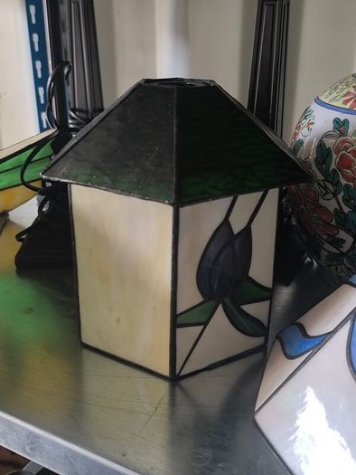Stained glass shades and lamps