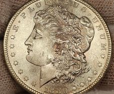 USA United States Silver 1880 S Morgan Dollar Beautiful Uncirculated Lustrous Superb!