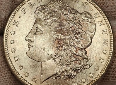 USA United States Silver 1880 S Morgan Dollar Beautiful Uncirculated Lustrous Superb!