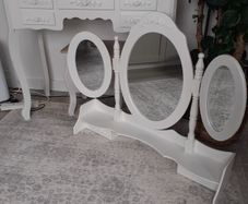 Dressing table with stool