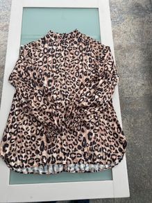 Leopard print long blouse from gallery at dunnes