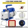 3 CFM 1/4HP Vacuum Pump & 13L Vacuum Chamber Kit for HVAC A/C Refrigeration Image 5