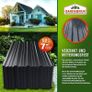 12x Galvanised Metal Roofing Sheets Box Profile 129x46cm Coated 7m Cladding Walling Sheeting Corrugated Roof Garage Shed Carport Greenhouse Panels Anthracite with Pre Drilled Holes Image 2