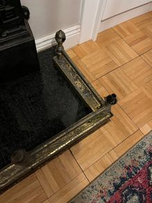 brass fire surround
