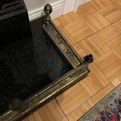 brass fire surround