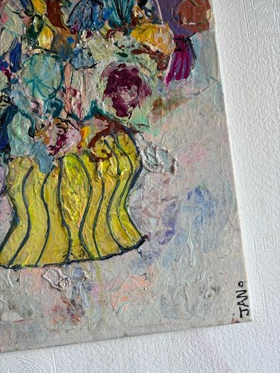 Original Painting Irish Abstract Floral Original Floral Painting Original Art contemporary Irish art
