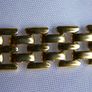 18Ct Gold Plated Bracelet Bangle L-8"  11,6g Image 7