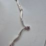 Colier sterling silver with stones pink very good condition Image 10