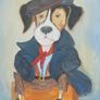 Humourous Dog painting reduced Image 2