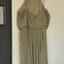 Long dress, Wedding, Debs, sage green. Fit 12-14 Image 5