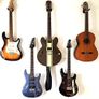 Guitar Wall Mount Hanger 2-Pack, Guitar-Shaped Metal Guitar Hanger Image 6
