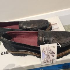 aeros me! italy leopard loafer shoes size 39/6 BNWT