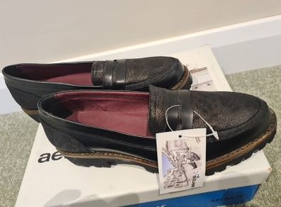 aeros me! italy leopard loafer shoes size 39/6 BNWT