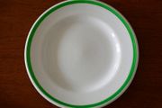 Vintage Arklow Green Striped Dinner Plate No. 2