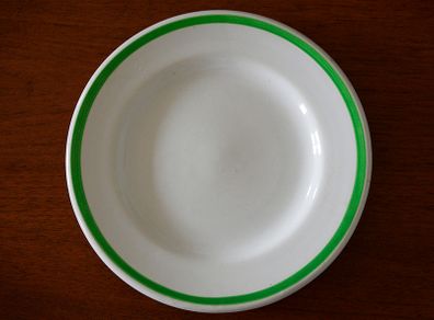 Vintage Arklow Green Striped Dinner Plate No. 2