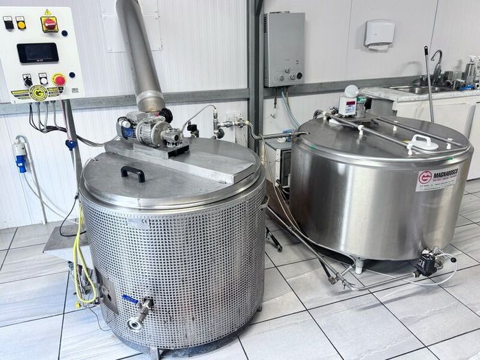 230 litre batch pasteuriser system