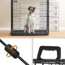 Foldable Dog Cage XXL  with 2 Doors Removable Plastic Tray  Heavy Duty Metal Wire Crate for Large Dogs Image 4