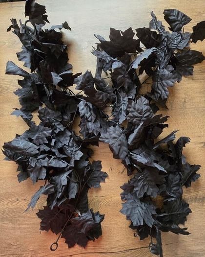Artificial Halloween leaf garlands