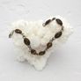 Vintage 925 Sterling Silver & Dark Brown Natural Baltic Amber Bracelet Image 8