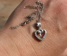 925 Necklace Pendant Necklace Woman With Heart Cubic Zirconia