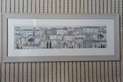 Framed rooftop print