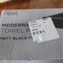 black towel rail & ring Image 2