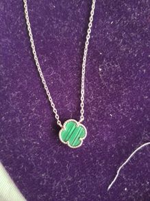 silver necklace