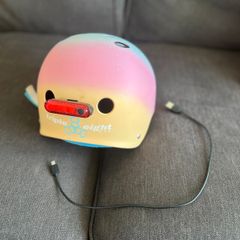 Helmet sunset with light