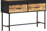Console Table 110x35x75 cm Rough Mango Wood