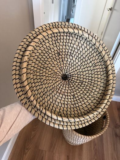 Rattan wash basket