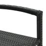 Bar Stools 2 pcs Black Poly Rattan Image 7