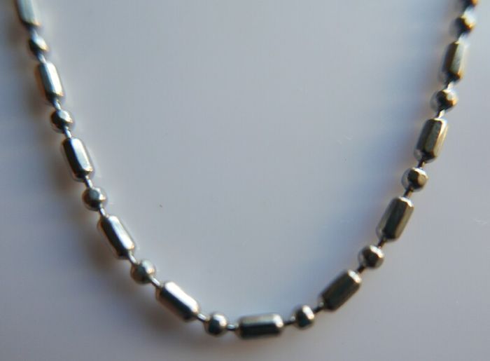 Vintage Sterling Silver 925 Bead Chain length 17" - 5,6g