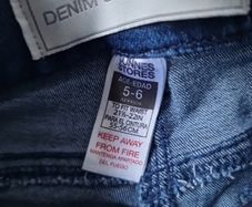 Girls 5-6 DUNNES skinny denim jeans
