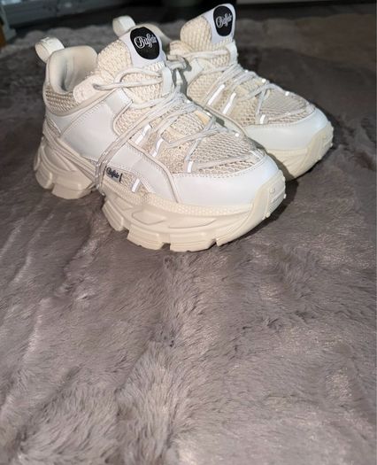 White Ivory Buffalo Saturn Chunky Trainers UK 5 / EU 38