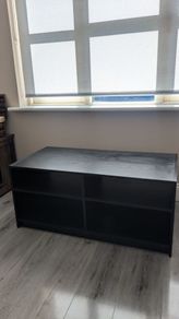 Black Tv unit / shelving unit