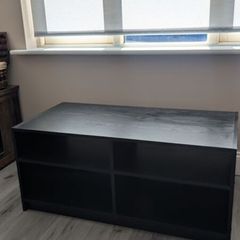 Black Tv unit / shelving unit
