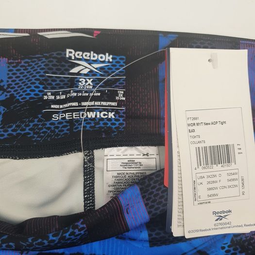 Reebok WOR Sports Leggings - Size 3XL