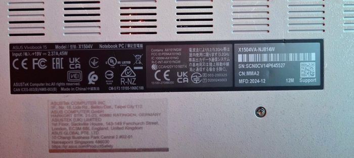 ASUS Vivobook 15 Gen i3 16GB RAM Excellent Student Laptop