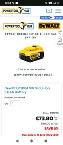 DeWalt battery's