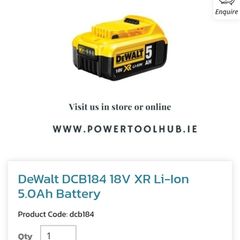DeWalt battery's