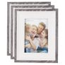 7x5'' / 13x18cm Wood Photo Frames Set of 3, Vintage Wooden Rustic Picture Frame Set with High Definition Glass Image 8
