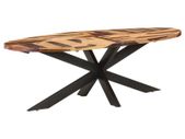 Dining Table 240x100x75 cm Acacia Wood with Sheesham Finish