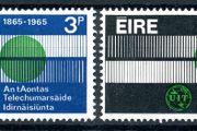 Ireland 1965 - Scott # 198-199 - Centenary of the International Telecommunications Union - Complete Set - Mint Never Hinged Condition