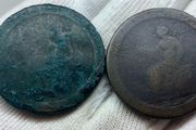 GB 1797 cartwheel penny lot x2